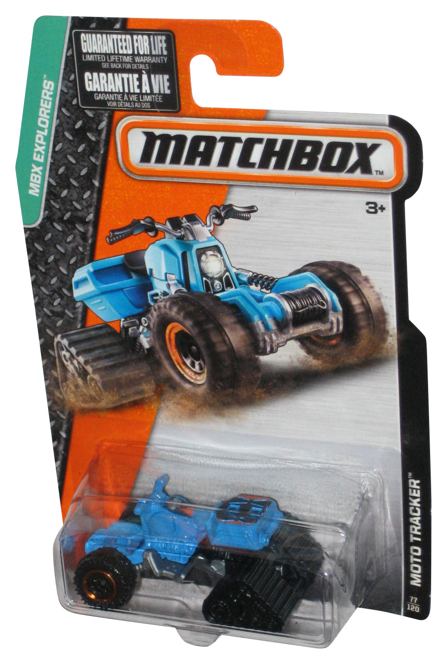 Matchbox MBX Explorers (2015) Blue Moto Tracker Toy Vehicle 77/120