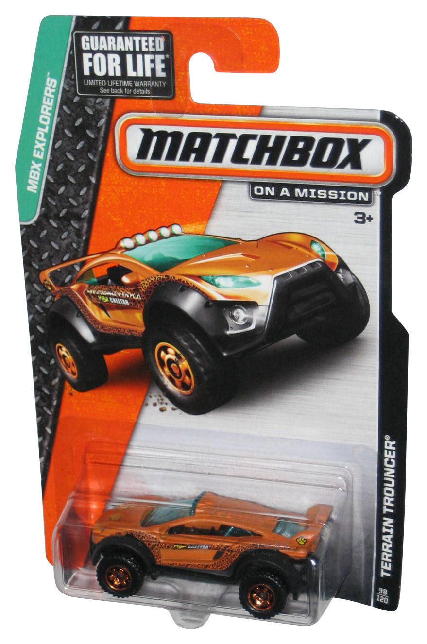 Matchbox MBX Explorers (2014) Orange Terrain Trouncer Toy Car 98/120