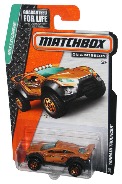 Matchbox MBX Explorers (2014) Orange Terrain Trouncer Toy Car 98/120