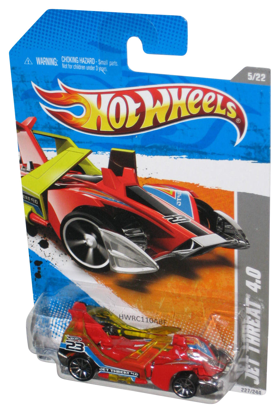 Hot Wheels HW Video Game Series 5/22 (2011) Red Jet Threat 4.0 Toy Car 227/244