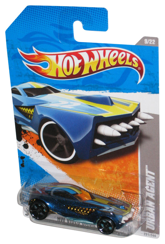 Hot Wheels HW Video Game Heroes 9/22 (2010) Blue Urban Agent Toy Car 231/244