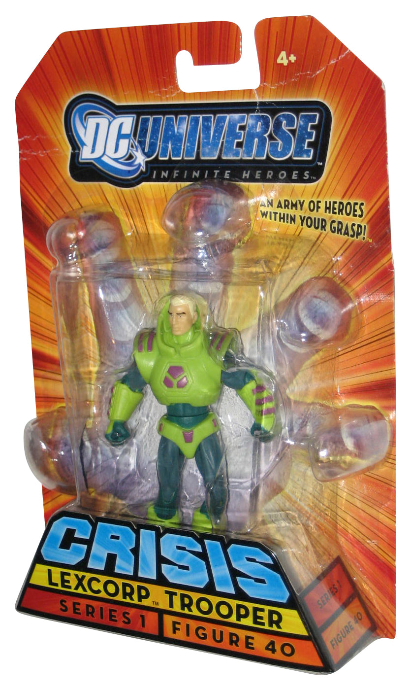 DC Universe Infinite Heroes (2008) Crisis Lexcorp Trooper Action Figure #40 - (Card Crease)