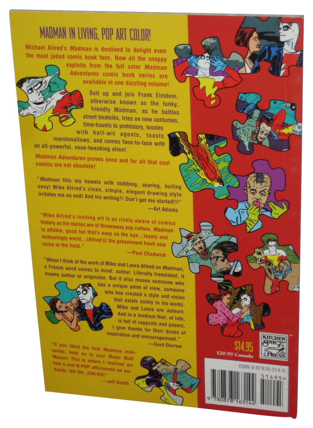 Madman Adventures Collection (1994) Kitchen Sink Press Paperback Book