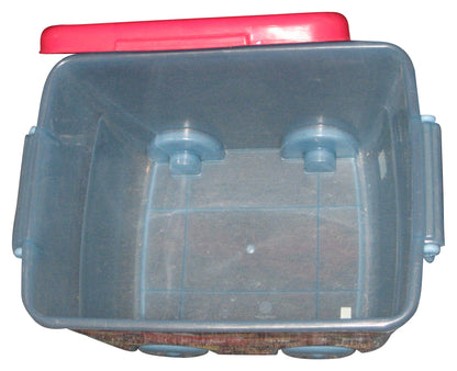 Disney Pixar Cars Lightning McQueen & Mater Plastic Storage Bin w/ Wheels