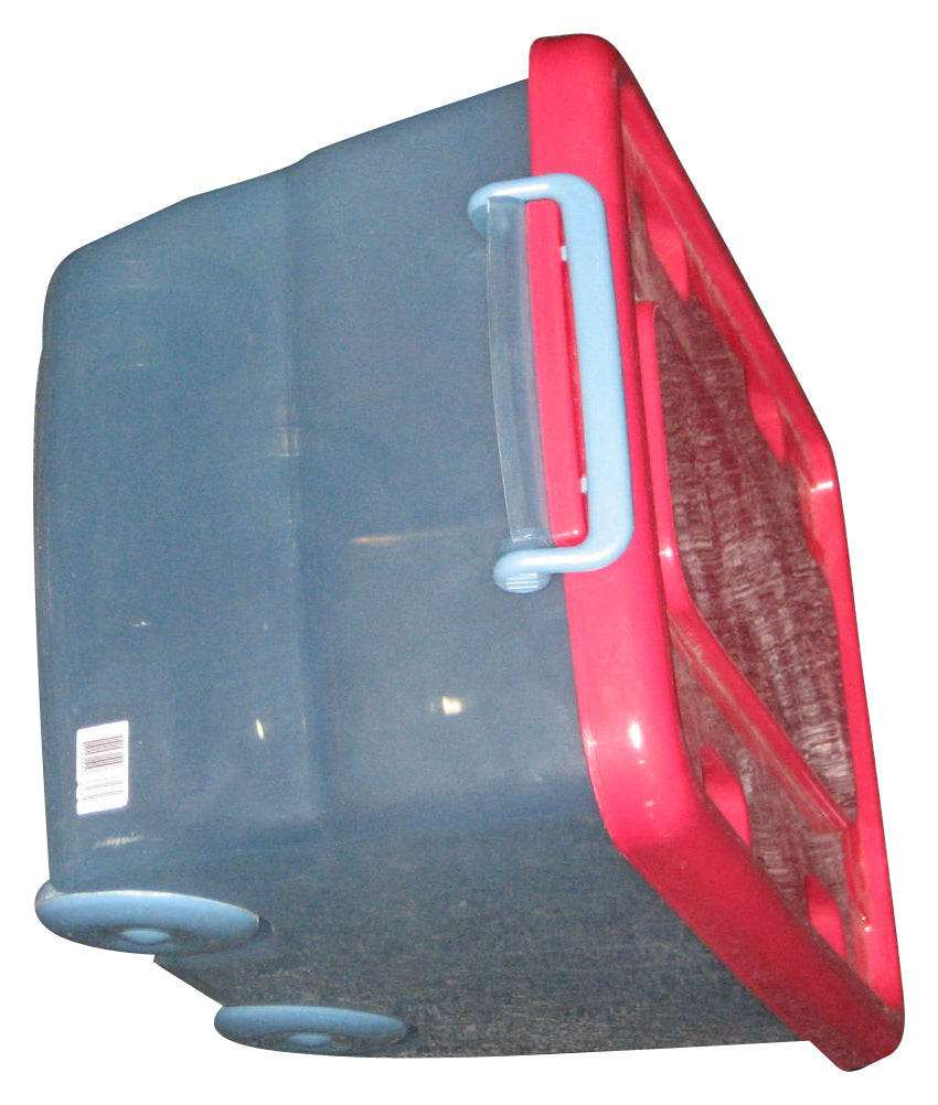 Disney Pixar Cars Lightning McQueen & Mater Plastic Storage Bin w/ Wheels