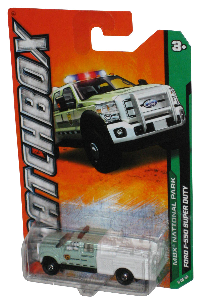 Matchbox MBX National Park (2011) Green & White Ford F-550 Super Duty Toy Truck 119/120