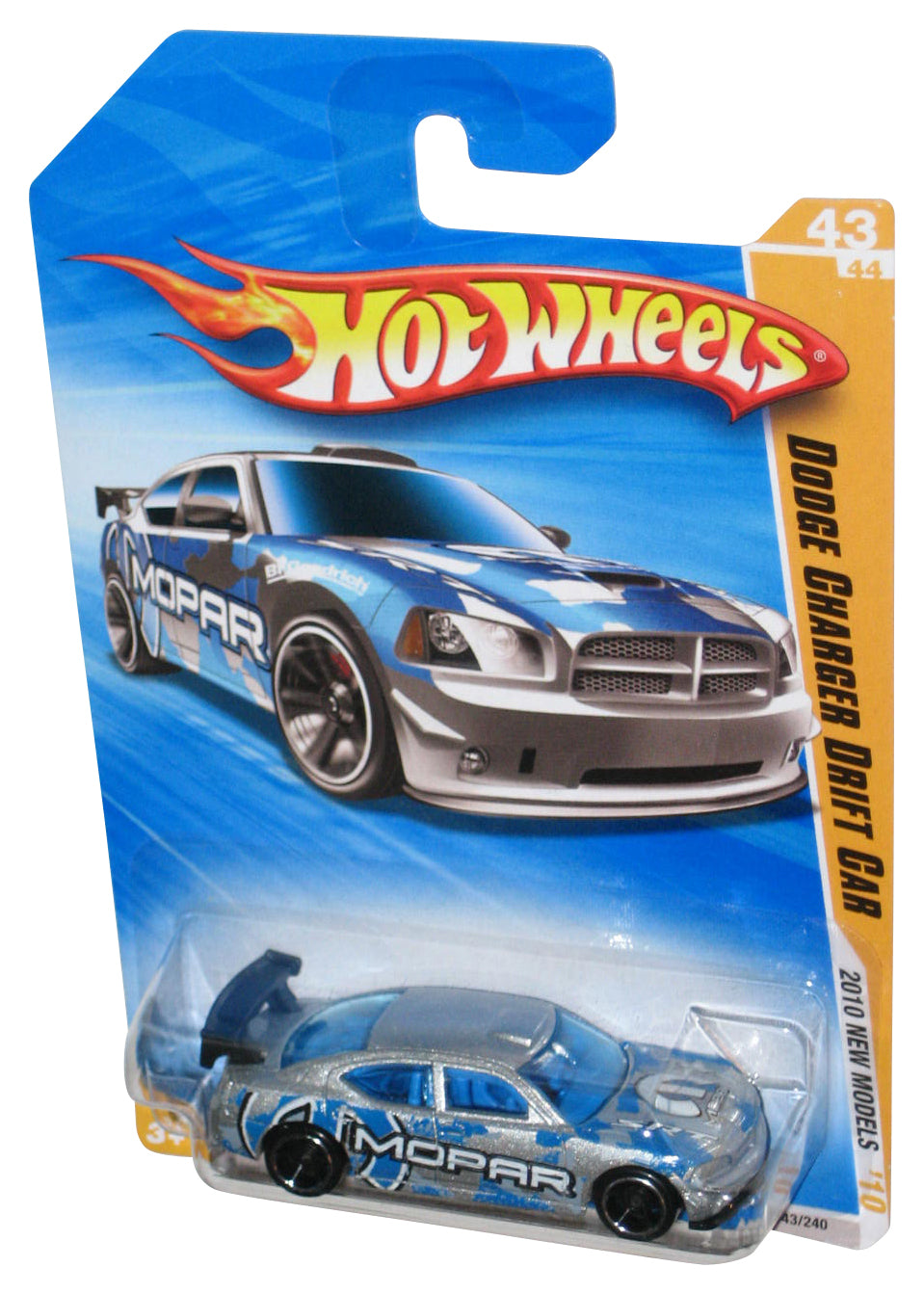 Hot Wheels 2010 New Models '10 43/44 Black Dodge Charger Drift Car Toy 043/240