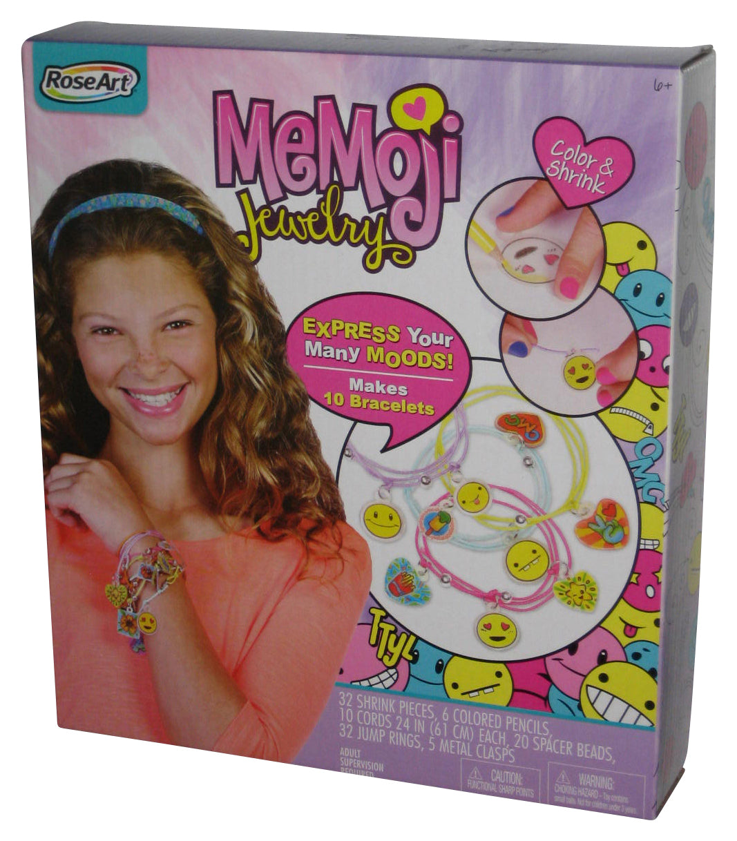 RoseArt Memoji Color N Shrink (2016) Make Jewelry Bracelet Kit