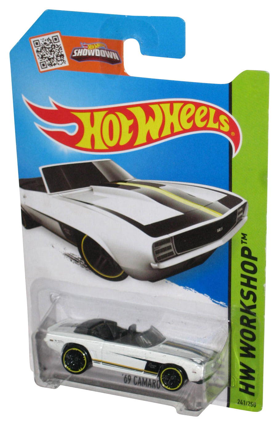 Hot Wheels HW Workshop (2013) White '69 Camaro Car Toy 241/250