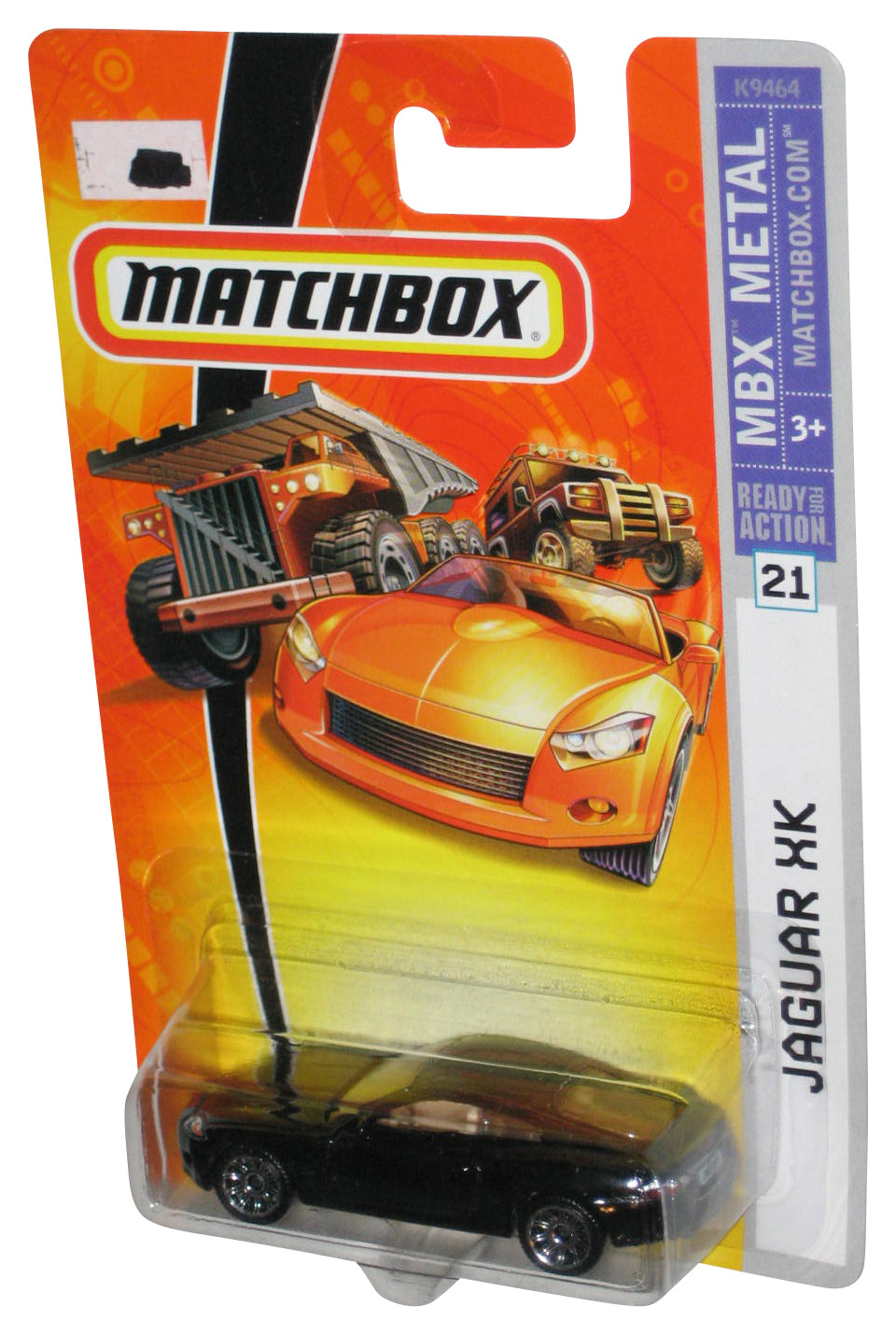 Matchbox MBX Metal (2007) Mattel Black Jaguar XK Toy Car #21