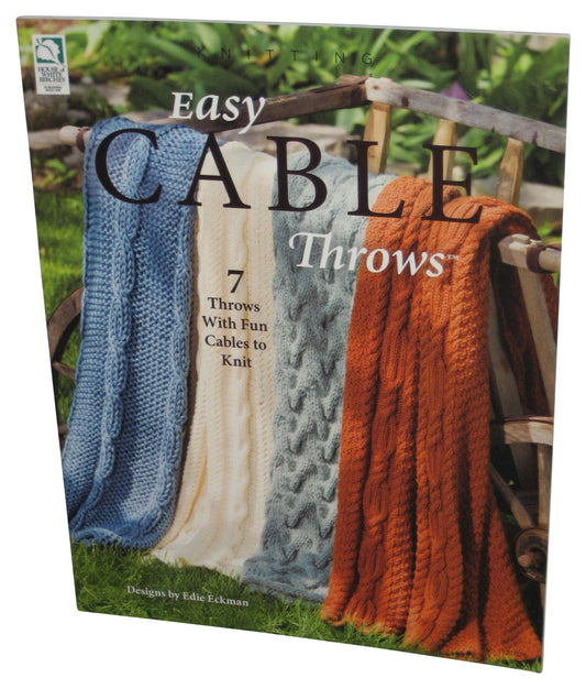 House of White Birches Easy Cable Throws Paperback Book