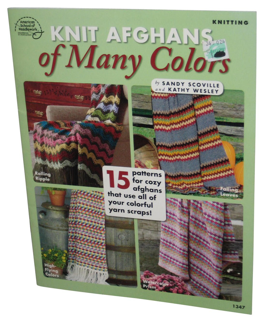 American School Knit Afghans Of Many Colors Paperback Book