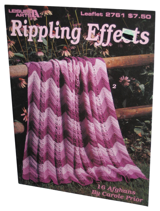 Leisure Arts Leaflet 2761 Rippling Effects Paperback Book - (16 Afghans By Carole Prior)