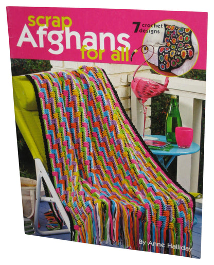 Leisure Arts Scrap Afghans For All (2005) Paperback Book #3819 - (Anne Halliday)