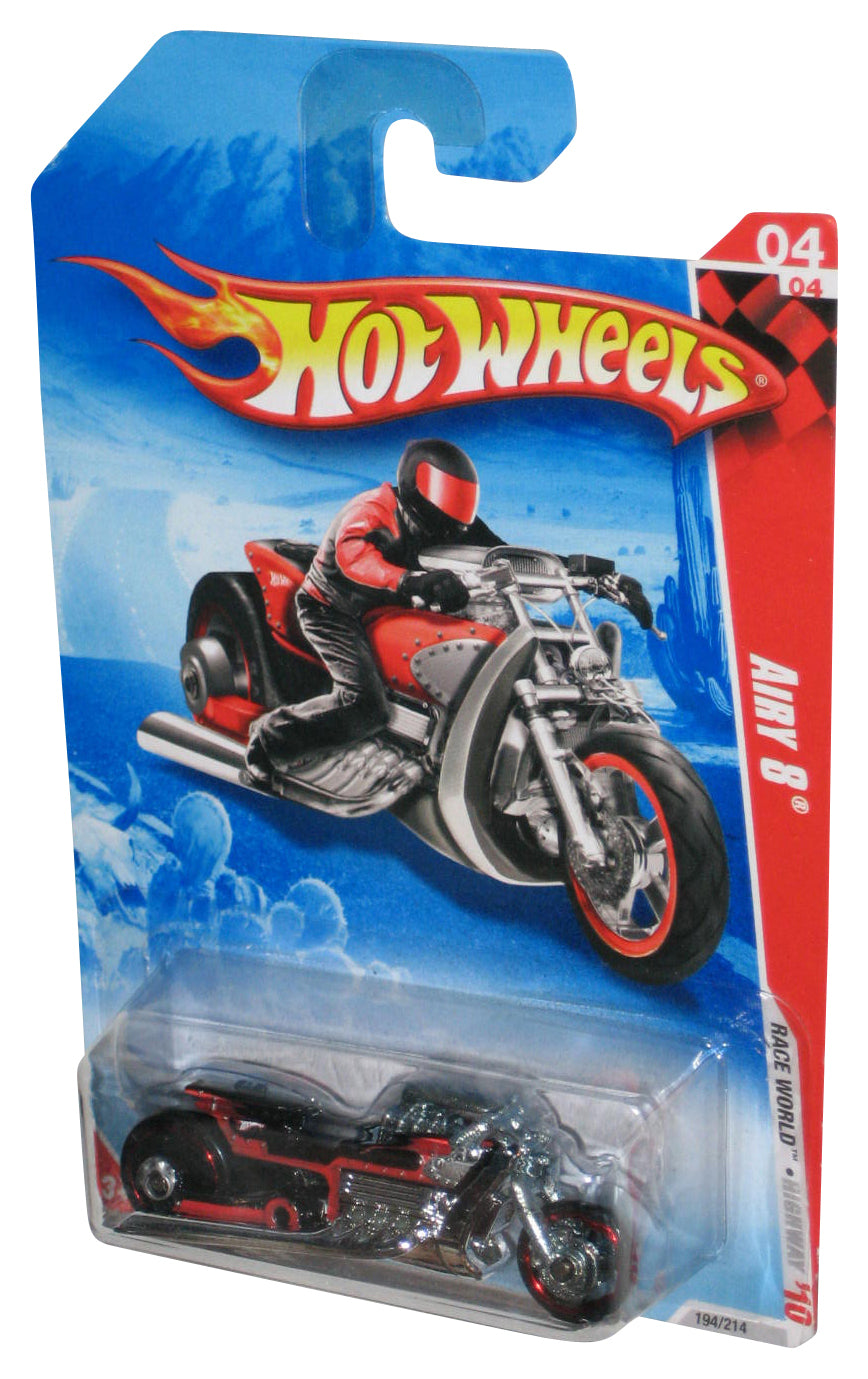 Hot Wheels Race World Highway 04/04 (2009) Airy 8 Orange Motorcycle Bike 194/214