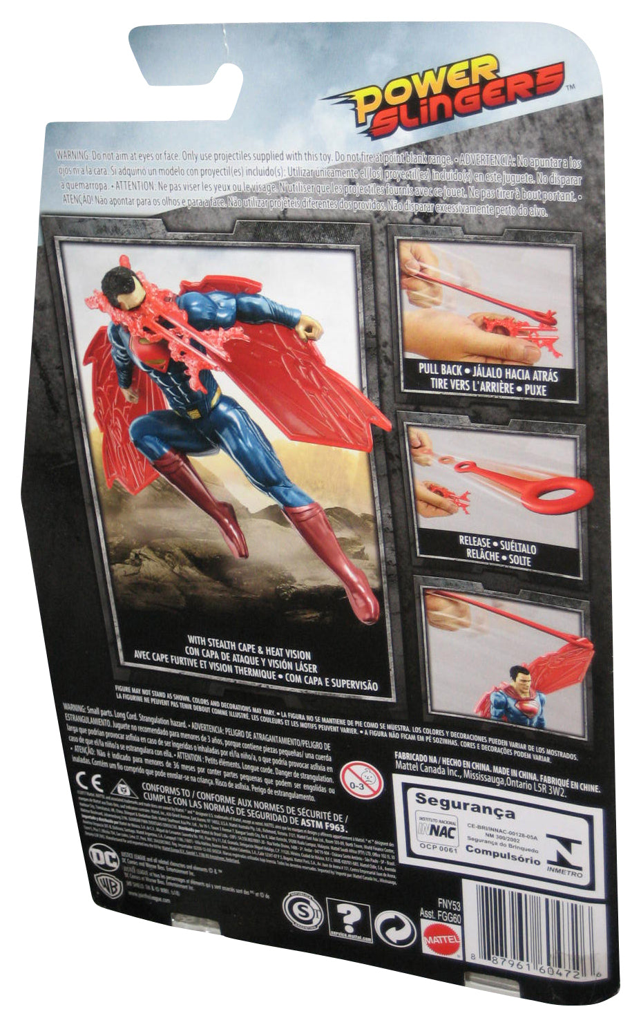 DC Justice League Power Slingers (2017) Mattel Superman Action Figure