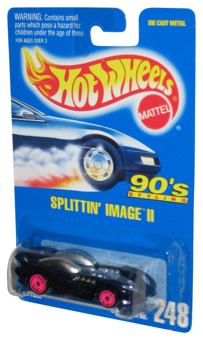 Hot Wheels 90's Styling (1992) Blue Splittin' Image II Toy Car #248 - (Pink Rims)