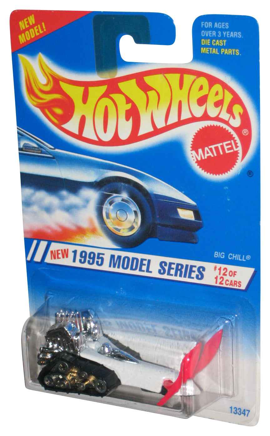 Hot Wheels New 1995 Model Series 12/12 White & Black Big Chill Toy Car 12/12