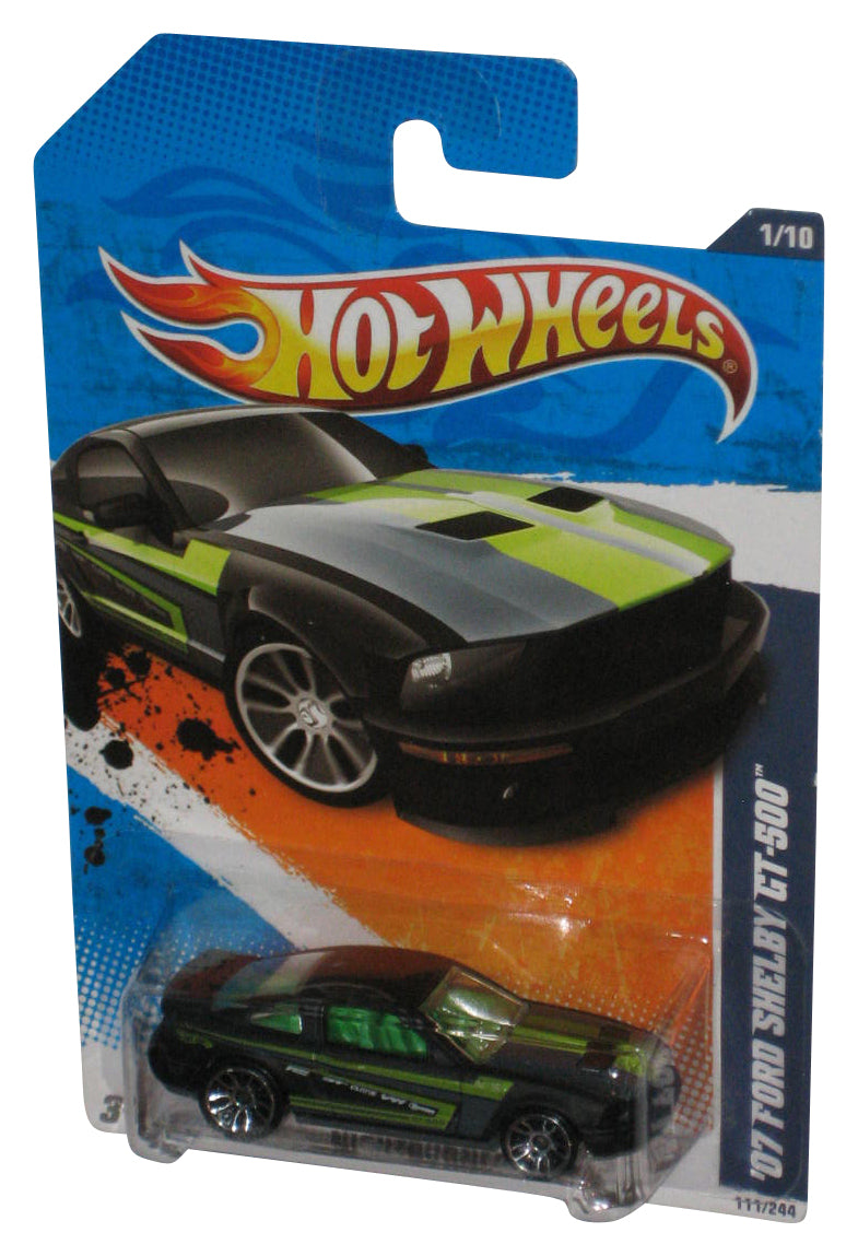 Hot Wheels Nightburnerz 1/10 Black & Green '07 Ford Shelby GT-500 Toy Car 111/244