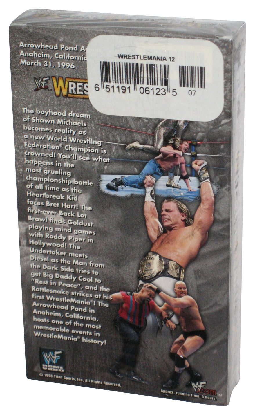 WWF Wrestlemania (2018) Sunday March 31 1996 Wrestling VHS Tape