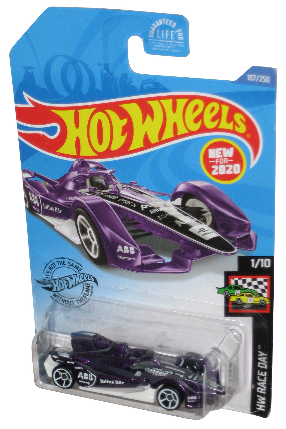 Hot Wheels HW Race Day 1/10 (2020) Purple Formula E Gen 2 Car 107/250