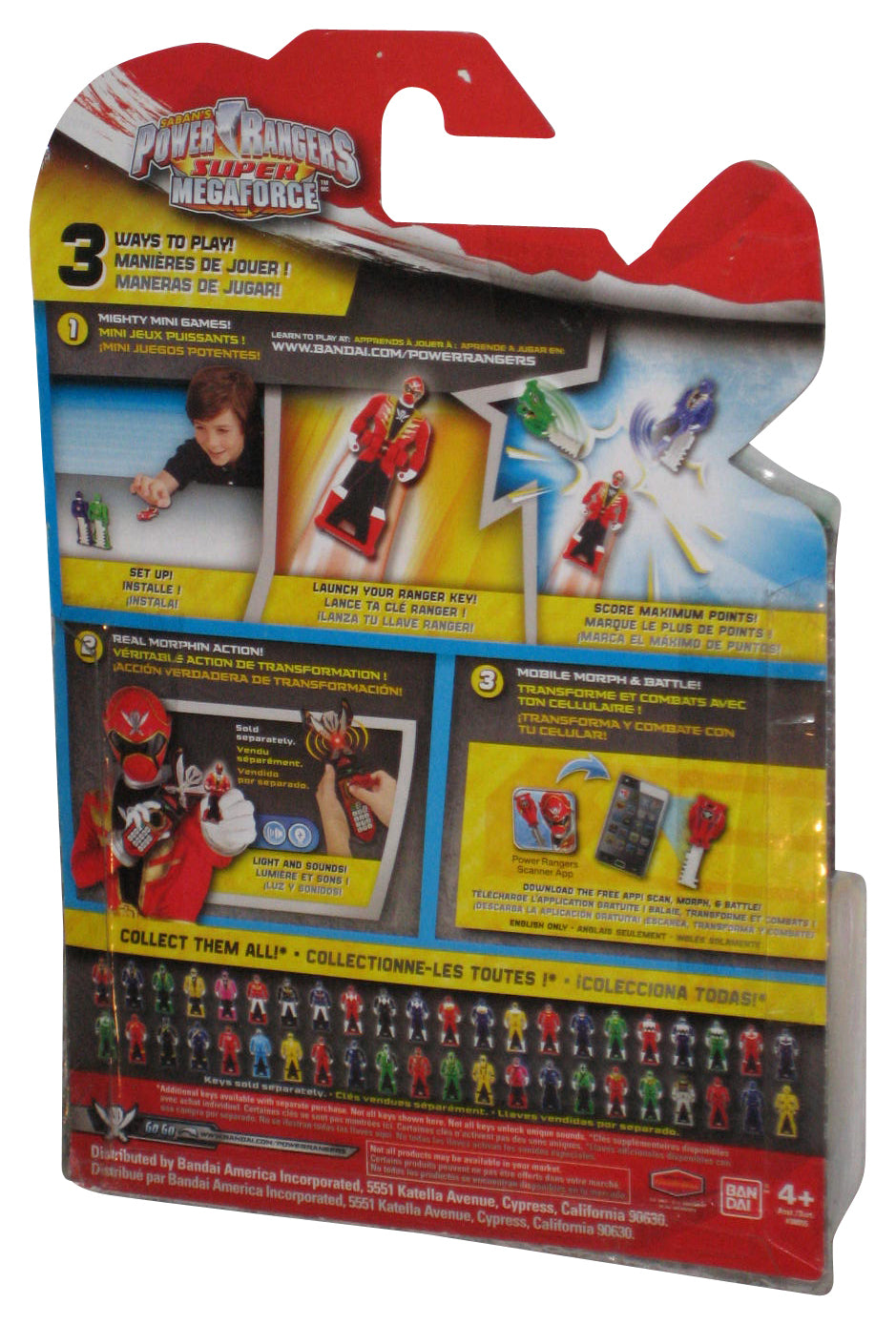 Power Rangers Time Force (2014) Bandai Green Pink & Red Legendary Key Pack - (Super Megaforce)