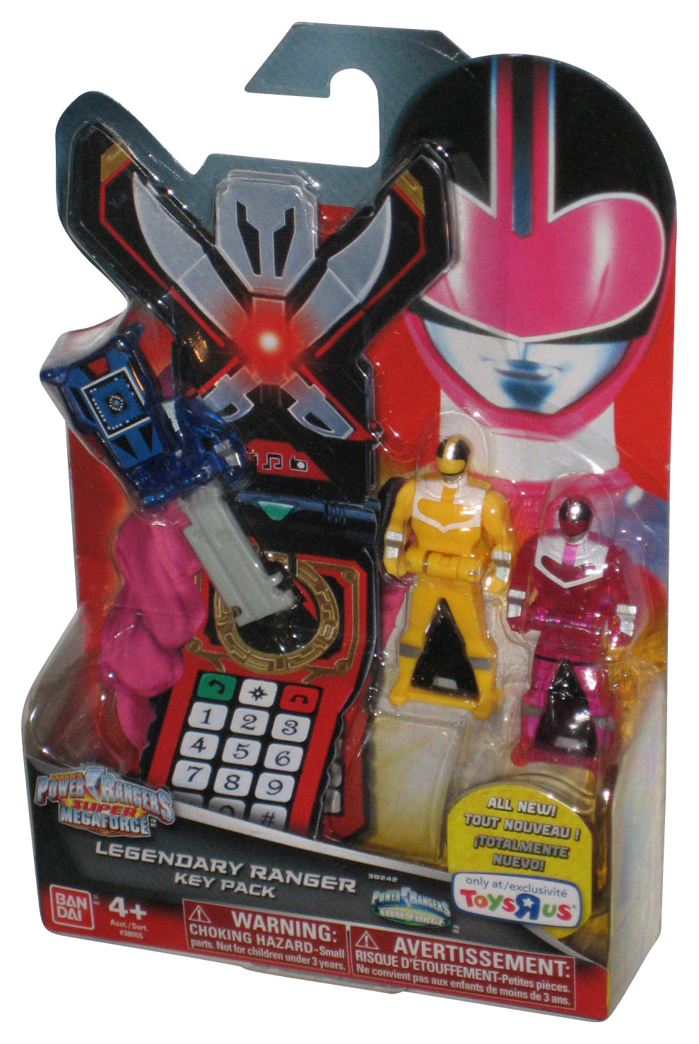 Power Rangers Time Force (2014) Bandai Blue Yellow & Red Legendary Key Pack - (Super Megaforce)