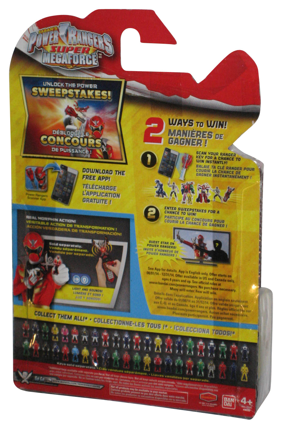 Power Rangers Alien (2014) Bandai Red Blue & Black Legendary Key Pack - (Super Megaforce)