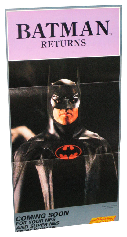 Nintendo Power Batman Returns (1992) Konami DC Comics NES Pull-Out Poster