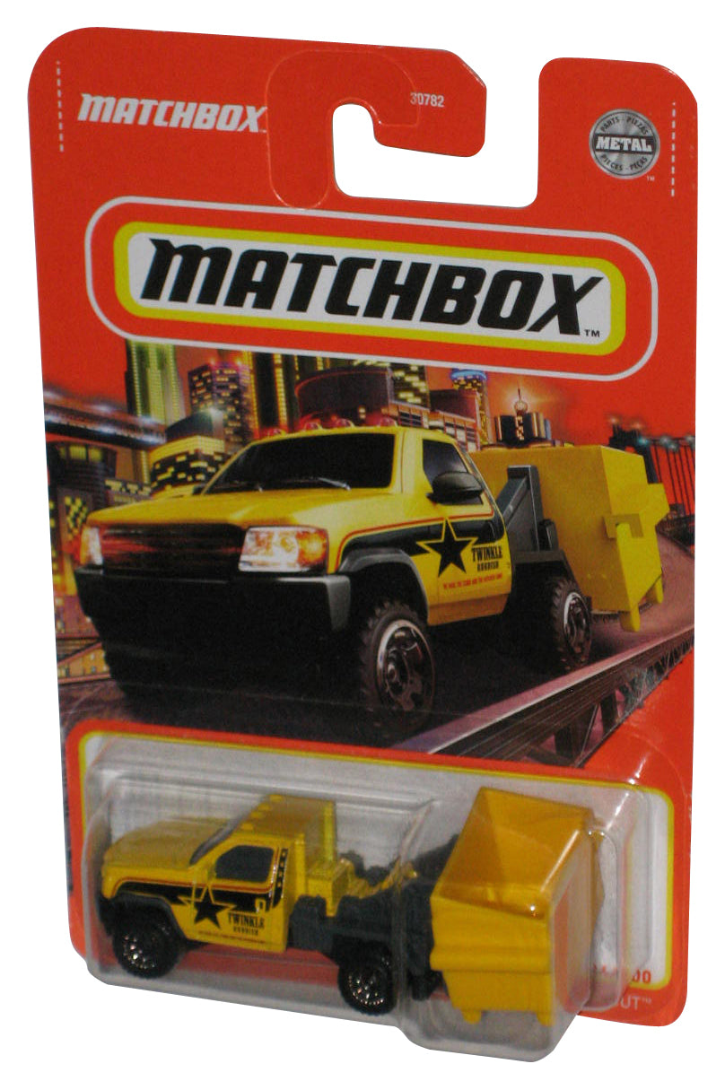 Matchbox MBX Garbage Scout (2021) Mattel Yellow Toy Truck 24/100