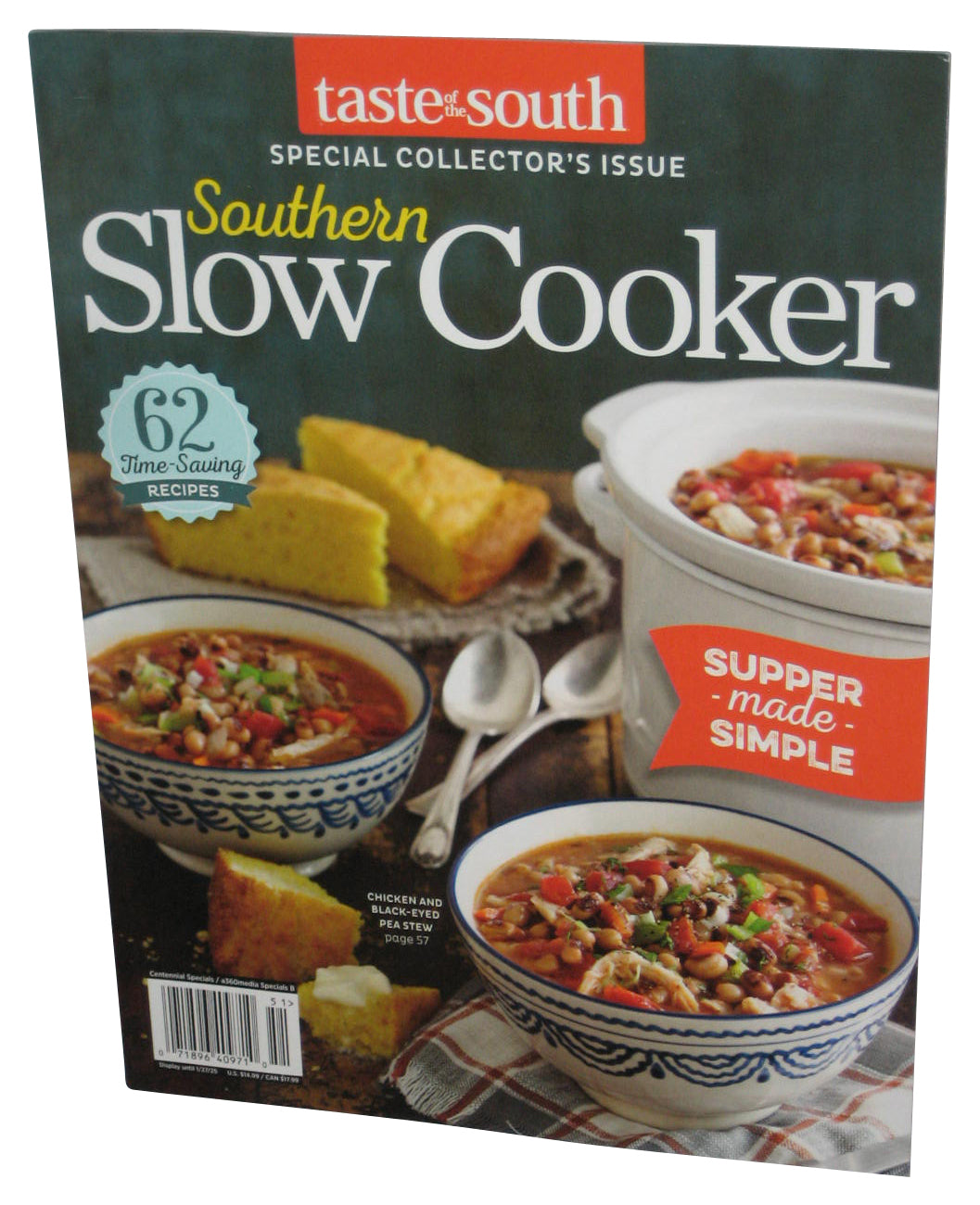 Taste of South Southern Slow Cooker (2024) Magazine Book - (62 Time Saving Recipes)