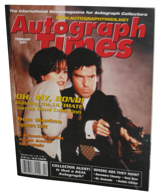 Autograph Times 007 James Bond Movie Febraury 2001 Vol. 8 Magazine Paperback Book