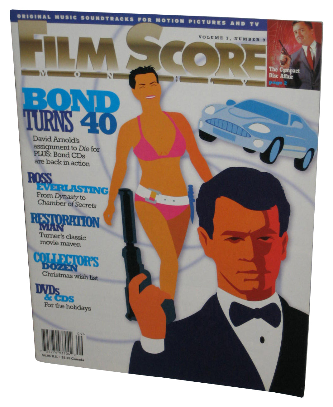 Film Score Original Music Soundtracks Bond Turns 40 Vol. 7 No. 9 Magazine Paperback Book