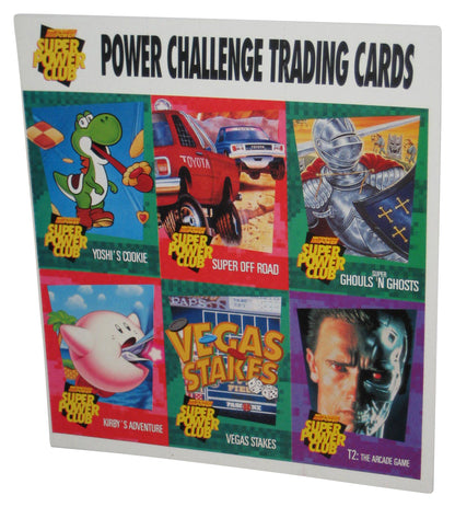 Nintendo Power Challenger Trading Cards Sheet - (Yoshi's Cookie, Super Off Road, Super Ghoul's N Ghosts, Kirby Adventure, Vegas Stakes & T2 Arcade Game)
