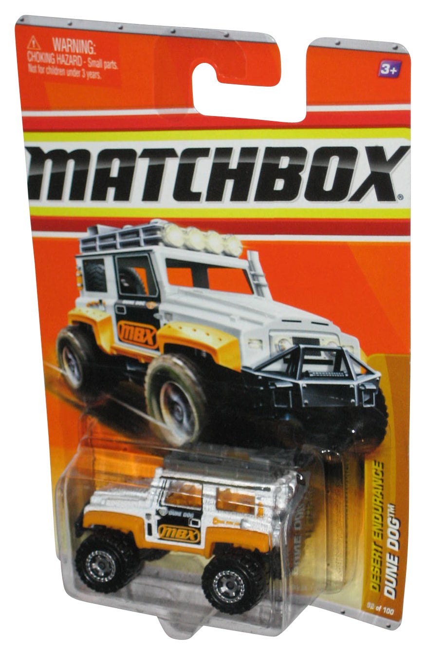 Matchbox Desert Endurance Dune Dog (2010) White & Yellow Toy Car 92/100