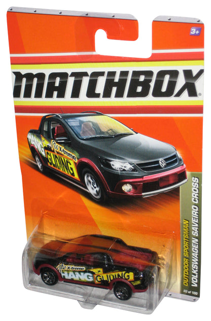 Matchbox Outdoor Sportsman (2010) Black Volkswagen Saveiro Cross Car 80/100 - (Dented Plastic)