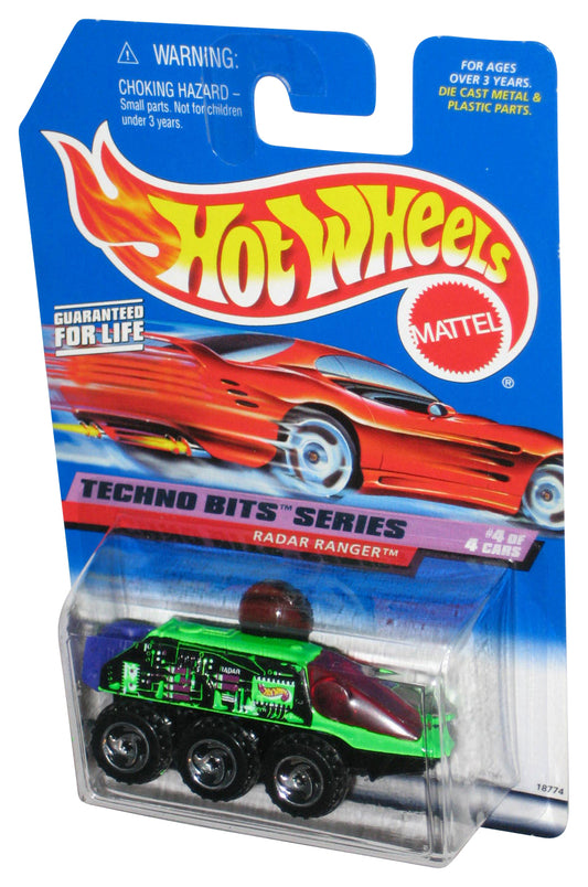 Hot Wheels Techno Bits 4/4 (1997) Green Radar Ranger Toy Car #692