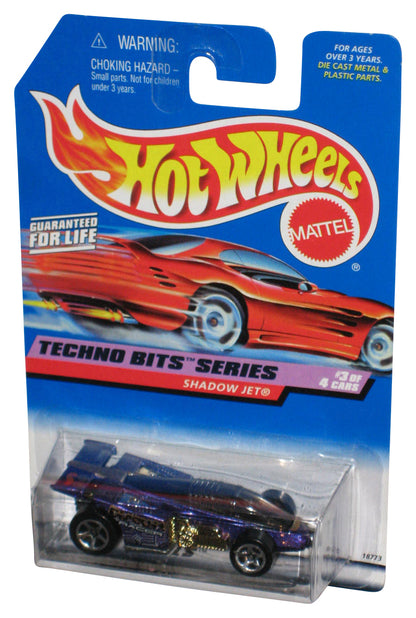 Hot Wheels Techno Bits 3/4 (1997) Purple Shadow Jet Toy Car #691