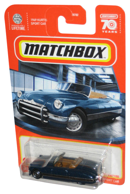 Matchbox 1949 Kurtis Sport Car (2022) Mattel Blue Toy Car 46/100