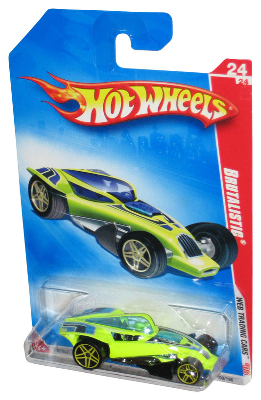 Hot Wheels Web Trading Cars '08 Green Brutalistic Toy Car 100/196