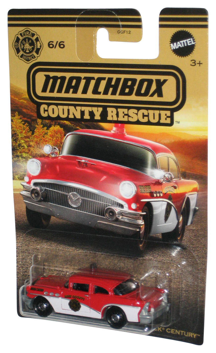 Matchbox County Rescue (2023) Red 1956 Buick Century Toy Car 6/6