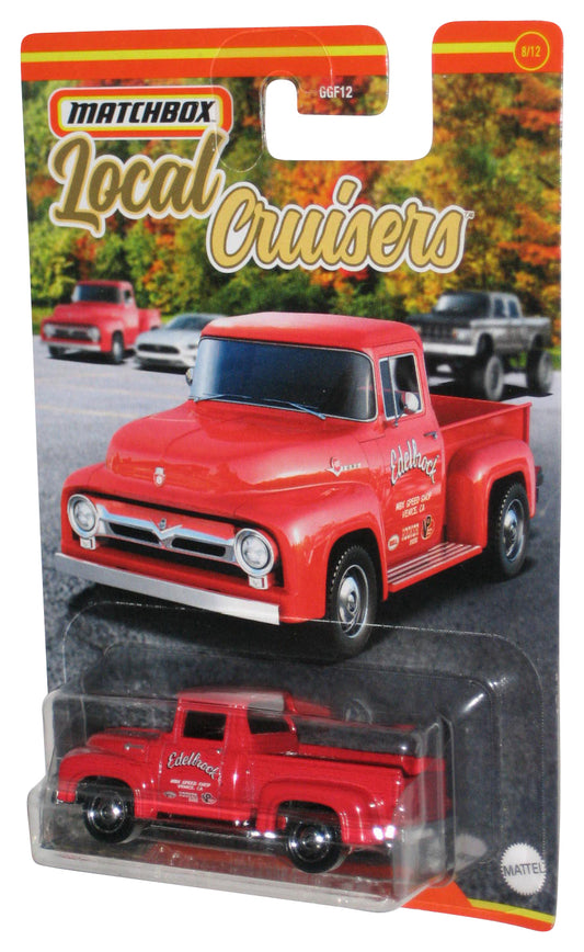 Matchbox Local Cruisers (2022) Red 1956 Ford F-100 Pickup Toy Truck 8/12