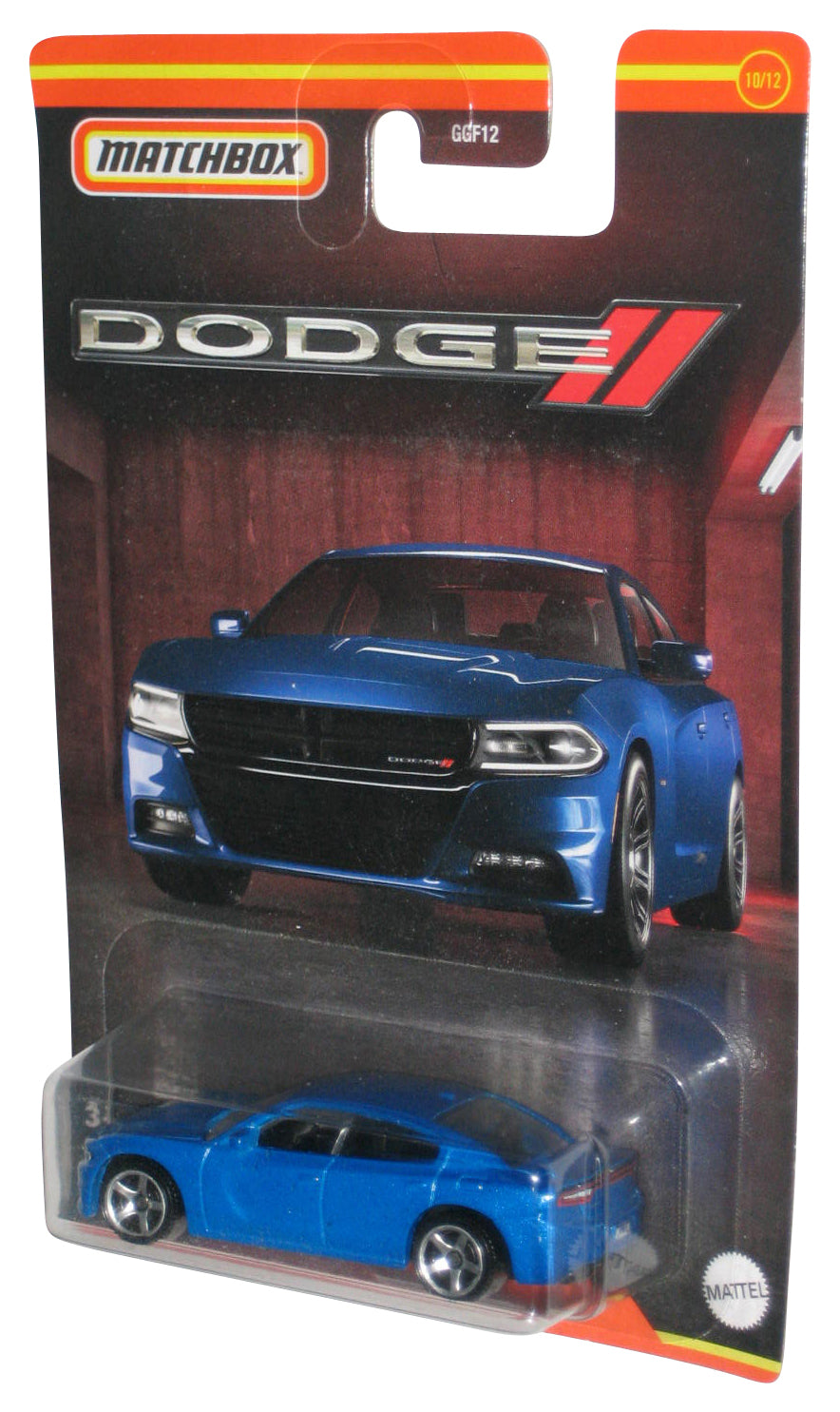 Matchbox Dodge II (2022) Blue 2018 Dodge Charger Toy Car 10/12