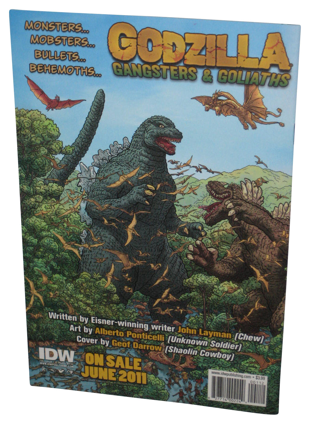 Godzilla Kingdom of Monsters IDW Red Foil Variant Cover Comic Book Issue #1