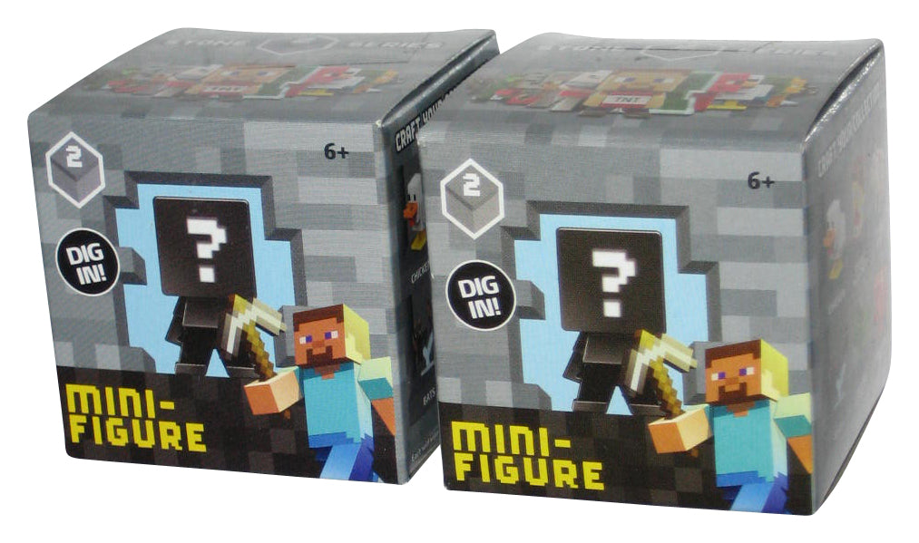 Minecraft End Stone Series 2 (2014) Mattel 1-Inch Mini Figure Blind Lot - (2 Random Boxes)