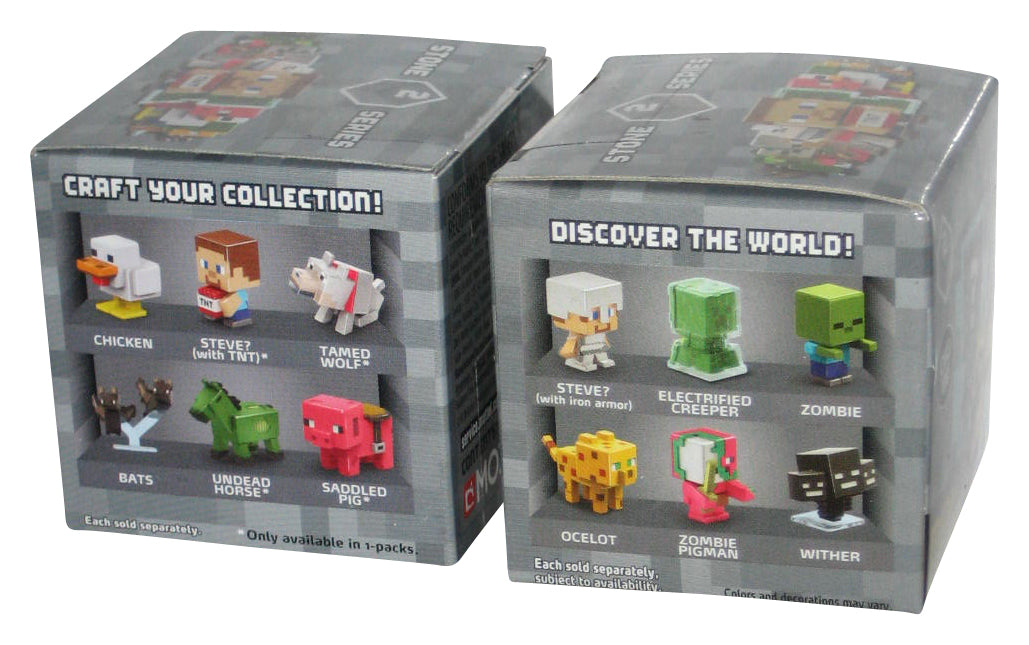 Minecraft End Stone Series 2 (2014) Mattel 1-Inch Mini Figure Blind Lot - (2 Random Boxes)