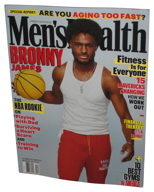 Men's Health Magazine November December 2024 Bronny James Magazine Book