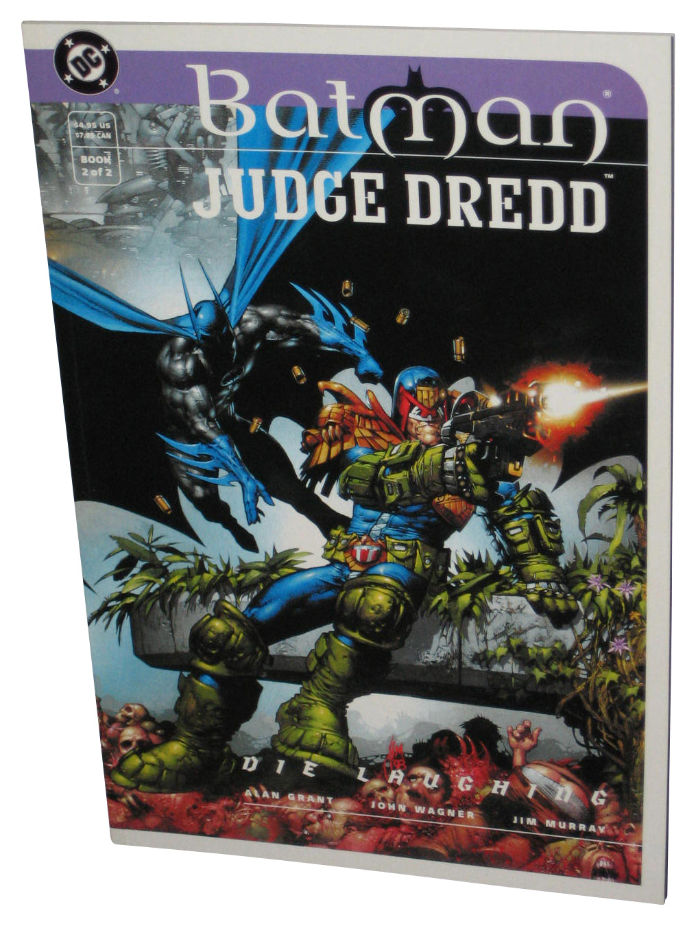 DC Comics Batman Judge Dredd Die Laughing Paperback Book #2 of 2