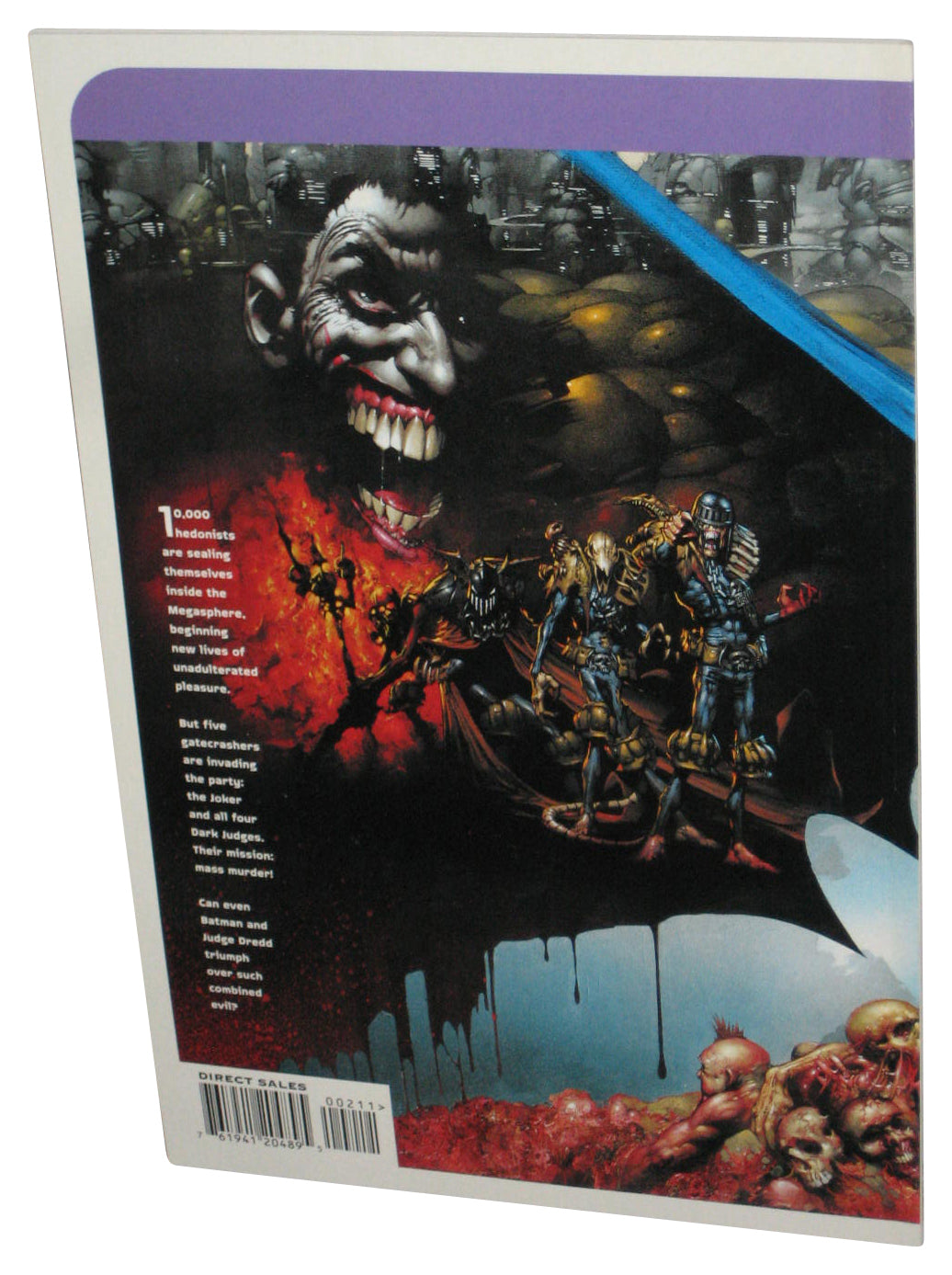 DC Comics Batman Judge Dredd Die Laughing Paperback Book #2 of 2