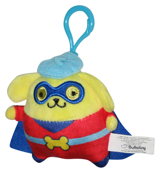 Hello Kitty & Friends Pompompurin Bullsitoy 4-Inch Clip-On Plush Keychain